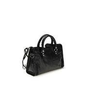 Balenciaga Geantă de Umăr Neagră din Piele de Miel