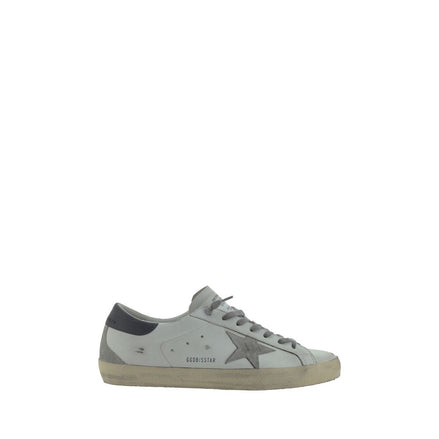 Golden Goose Adidași Albi din Piele de Capră