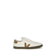 Veja White Calf Leather Bos Taurus Low Top Sneakers