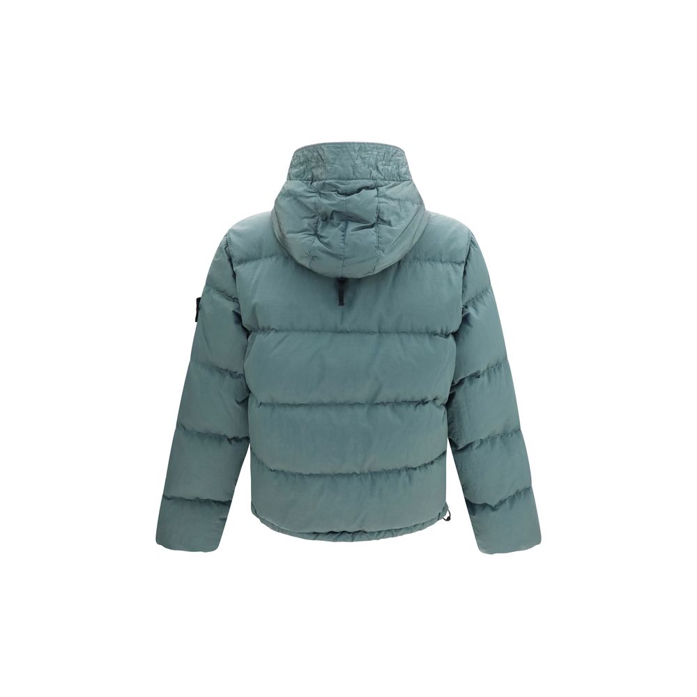 Stone Island Jachetă Lungă Bicoloră din Poliamidă