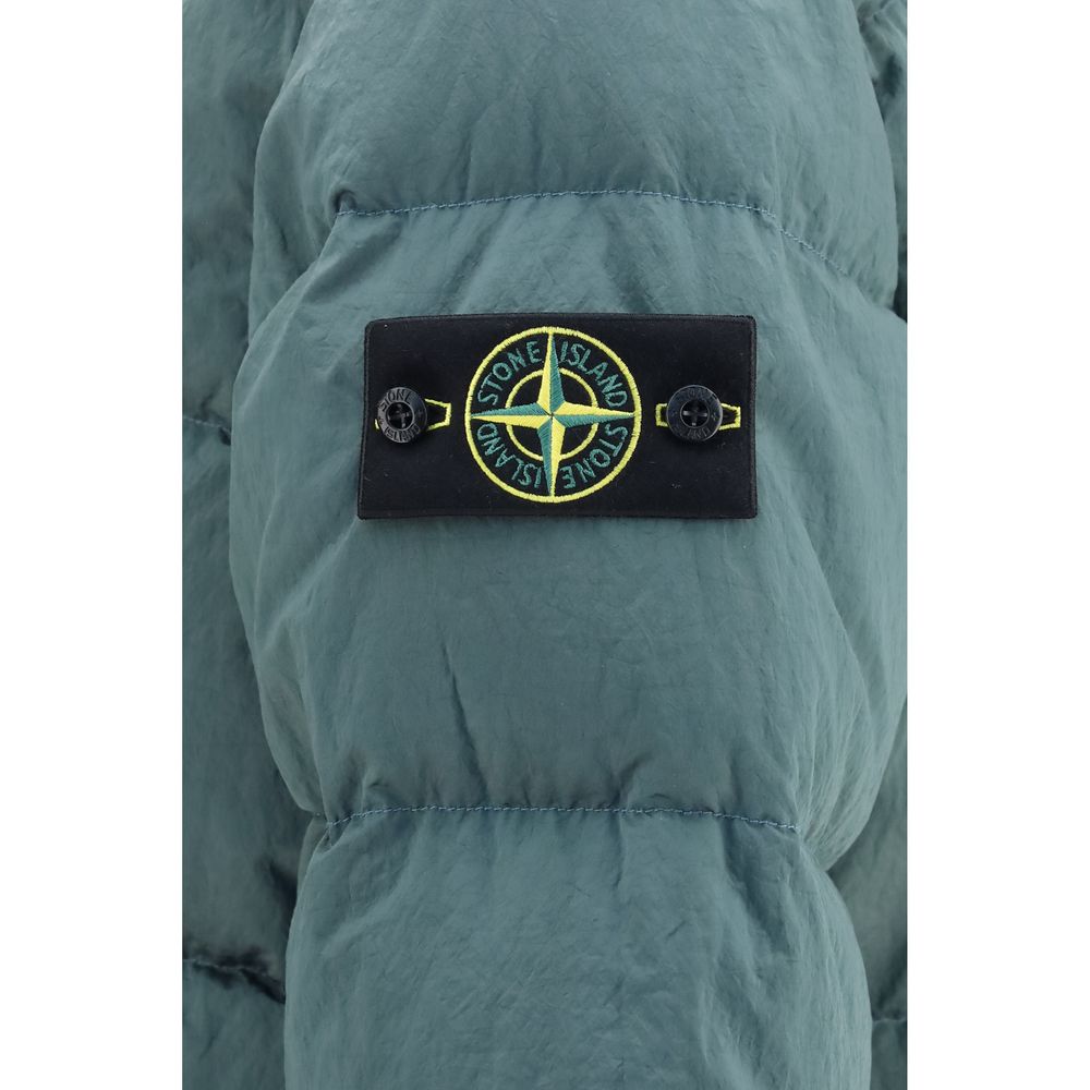 Stone Island Jachetă Lungă Bicoloră din Poliamidă
