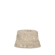 Brunello Cucinelli Beige Silk Bucket Hat