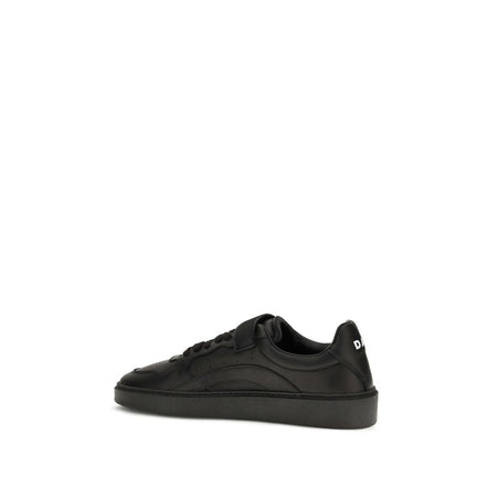 Dsquared² Black Calf Leather Bos Taurus Athletic Sneakers