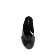 Versace Black Lamb Ovis Aries Aries Mules