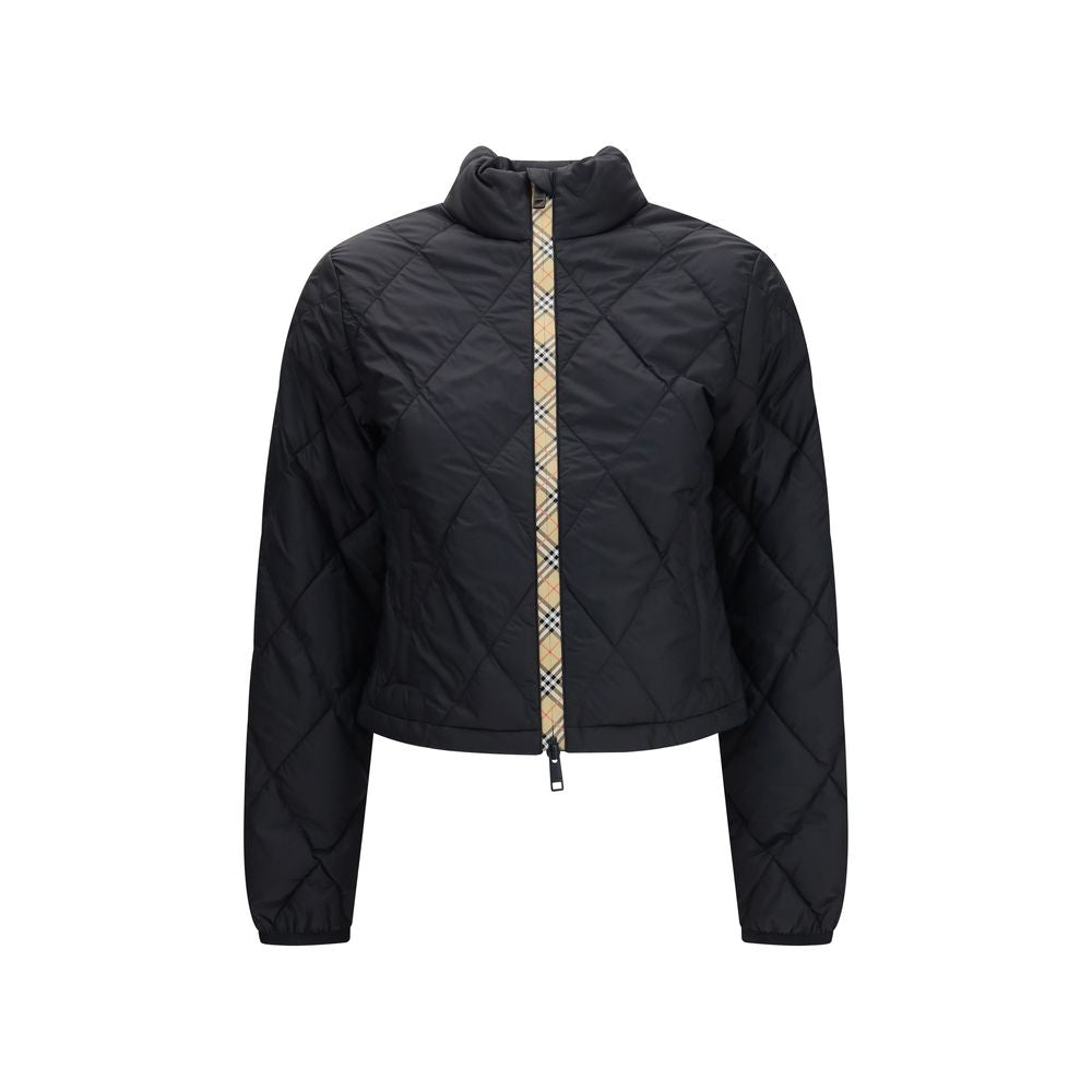 Burberry Geacă Lungă Neagră din Poliamidă