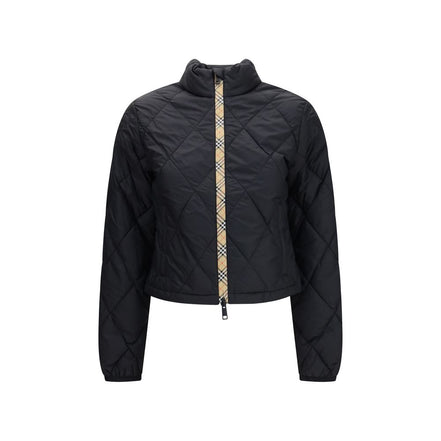 Burberry Geacă Lungă Neagră din Poliamidă