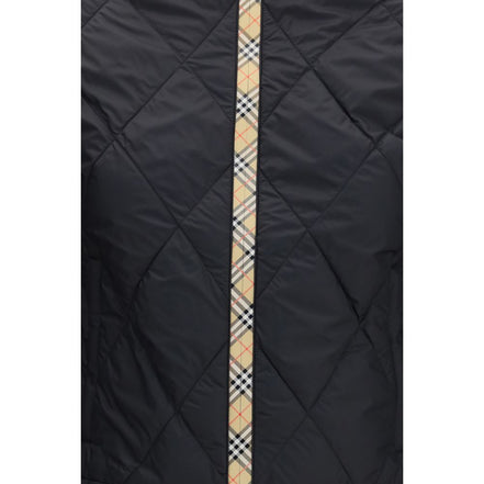Burberry Geacă Lungă Neagră din Poliamidă