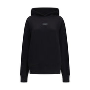 Dolce & Gabbana Hanorac Negru cu Glugă din Bumbac