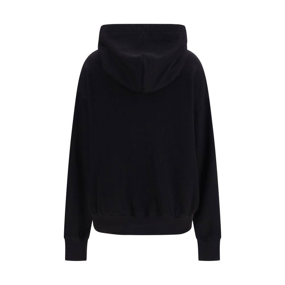 Dolce & Gabbana Hanorac Negru cu Glugă din Bumbac