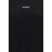 Dolce & Gabbana Hanorac Negru cu Glugă din Bumbac