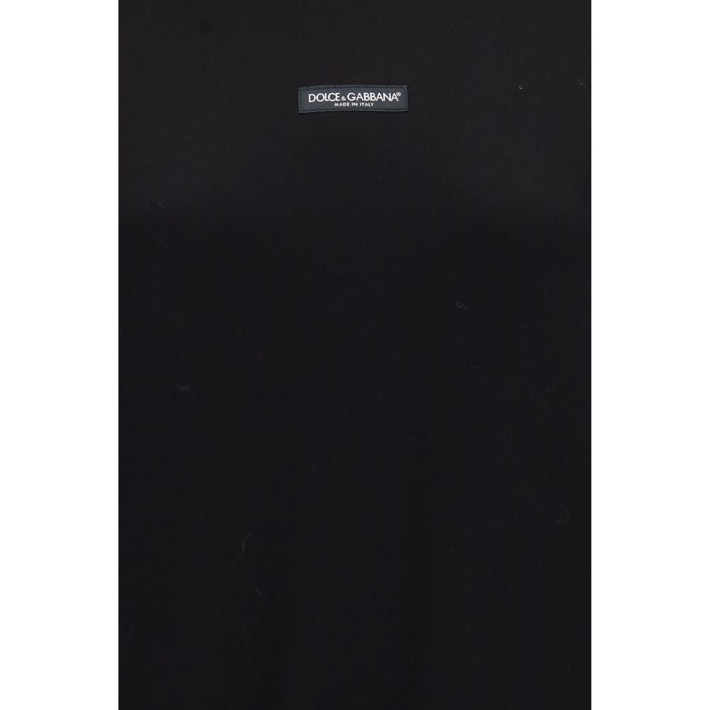 Dolce & Gabbana Hanorac Negru cu Glugă din Bumbac