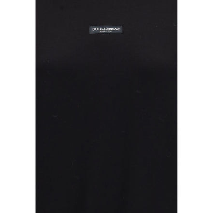 Dolce & Gabbana Hanorac Negru cu Glugă din Bumbac