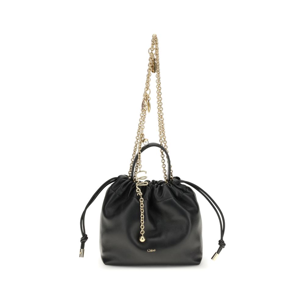 Chloé Black Leather Shoulder Bag