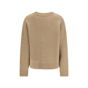 Ami Paris Beige Alpaca Cardigan