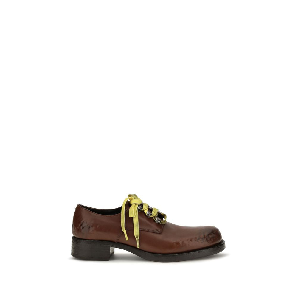 Prada Brown Leather Slip-On Loafers