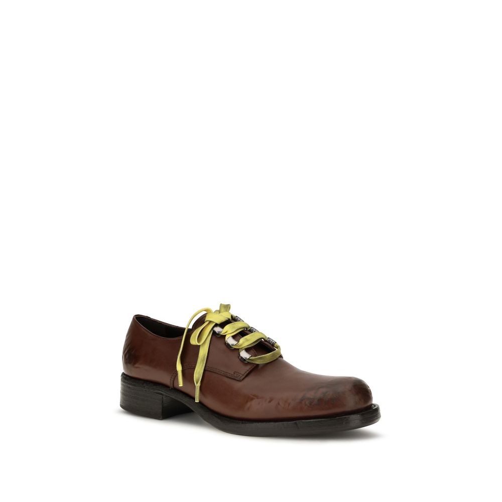 Prada Brown Leather Slip-On Loafers