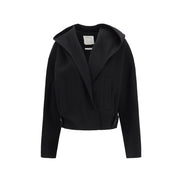 Max Mara Jachetă Lungă Neagră din Lână