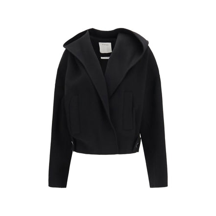 Max Mara Jachetă Lungă Neagră din Lână