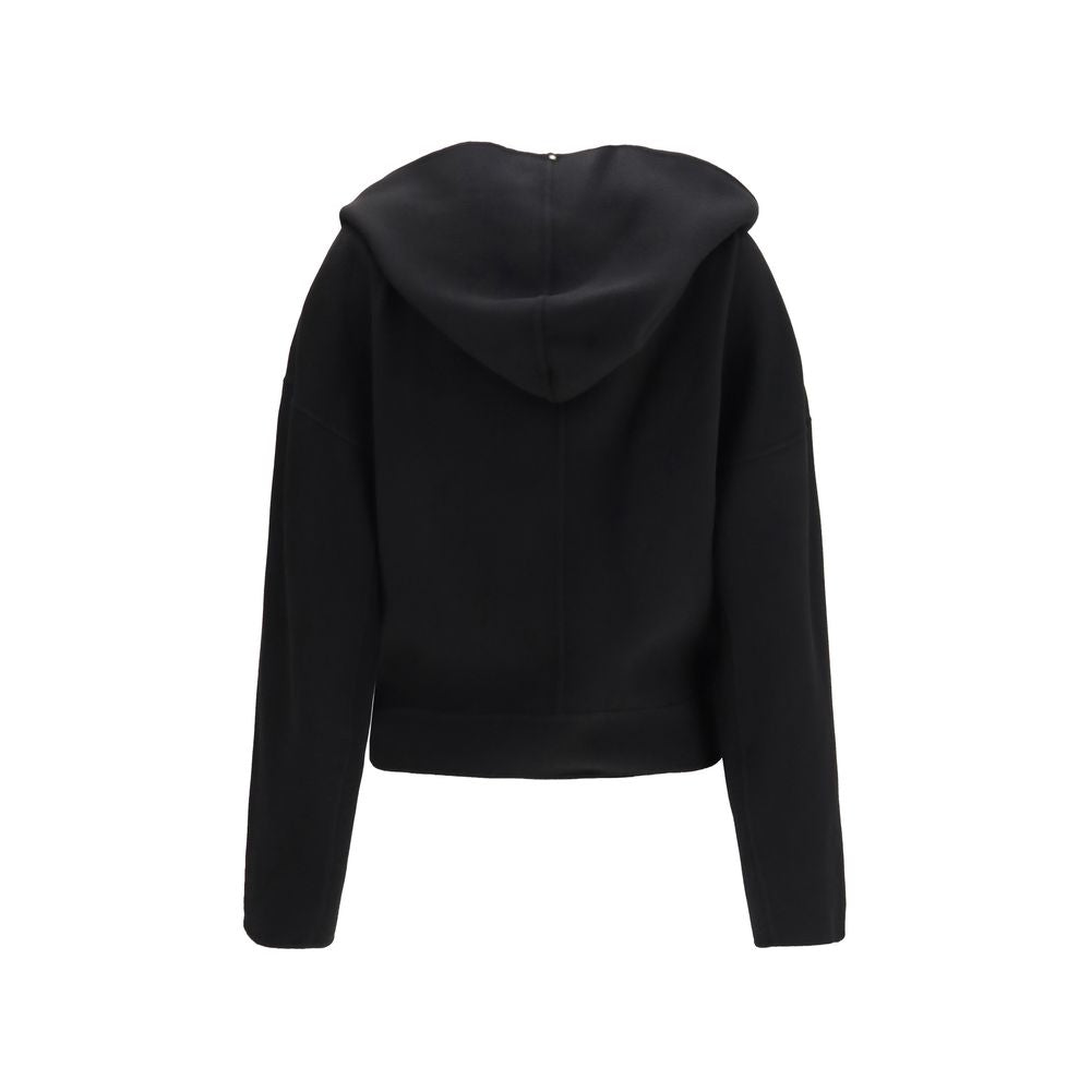 Max Mara Jachetă Lungă Neagră din Lână