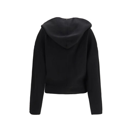 Max Mara Jachetă Lungă Neagră din Lână