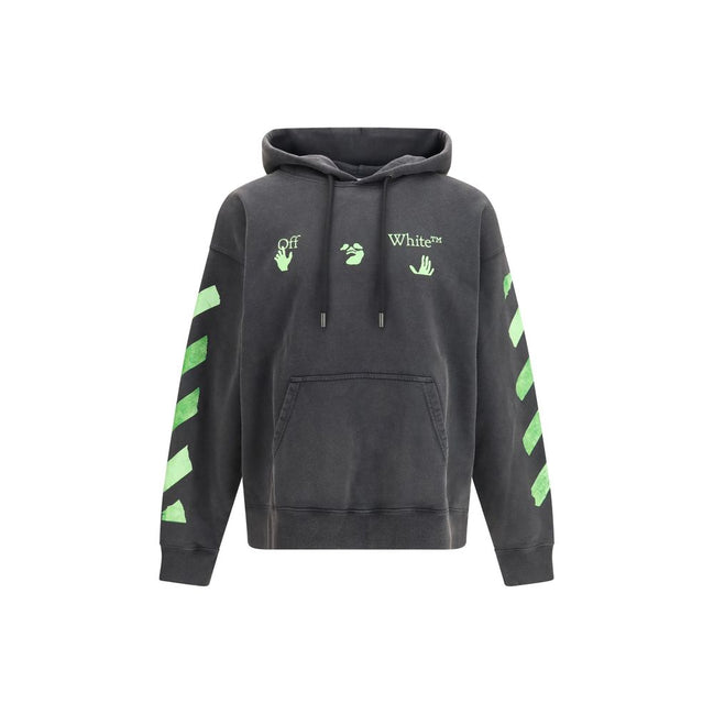 Off-White Gray Cotton Sweatshirt