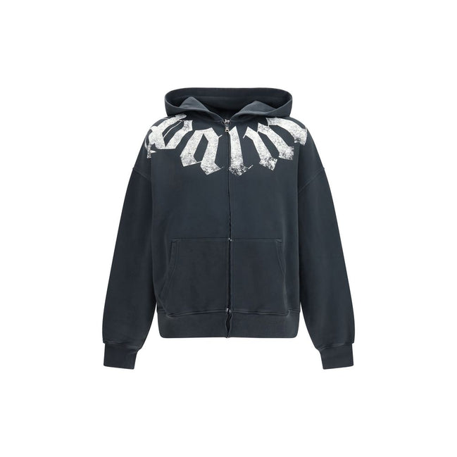 Palm Angels Hanorac Negru din Bumbac