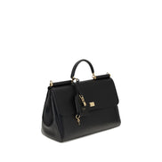 Dolce & Gabbana Black Calf Leather Bos Taurus Shoulder Bag