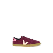 Veja Purple Calf Leather Low Top Sneakers