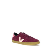 Veja Purple Calf Leather Low Top Sneakers