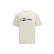 Palm Angels Beige Cotton T-Shirt