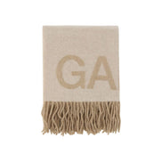 Ganni Beige Wool Scarf