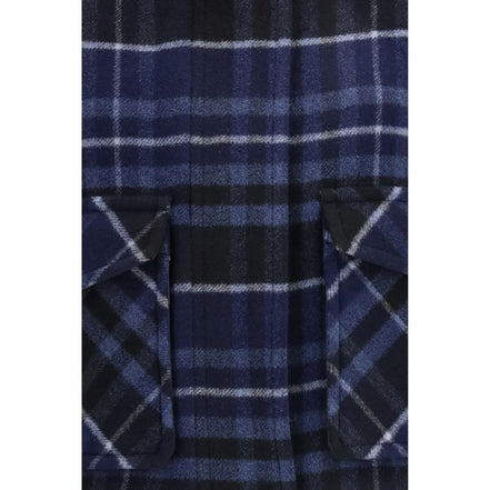 PINKO Blue Wool Shell Jacket