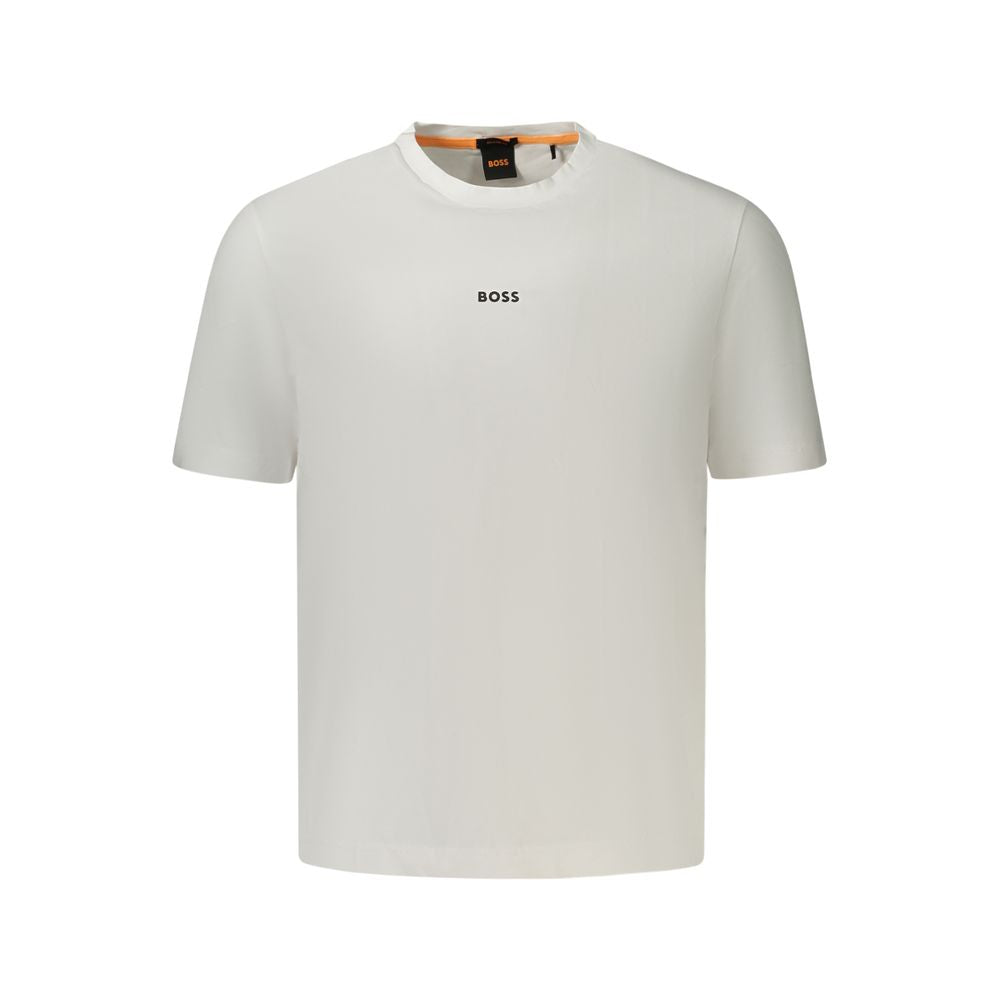 Hugo Boss Tricou Alb din Bumbac pentru Bărbați