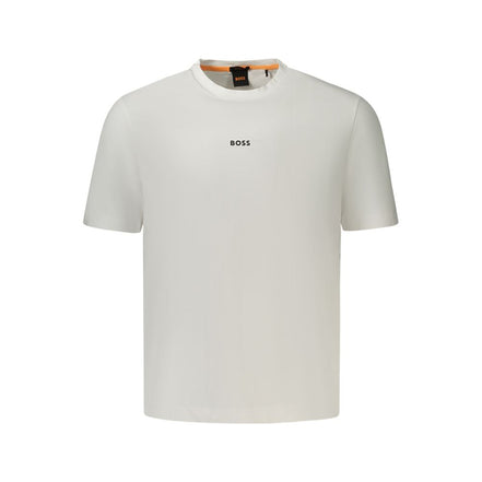Hugo Boss Tricou Alb din Bumbac pentru Bărbați