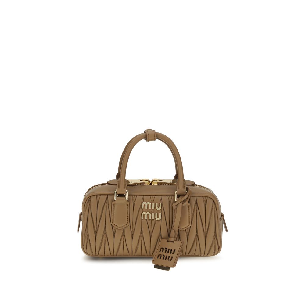 Miu Miu Beige Calf Leather Handbag