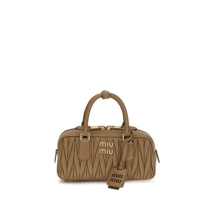 Miu Miu Beige Calf Leather Handbag
