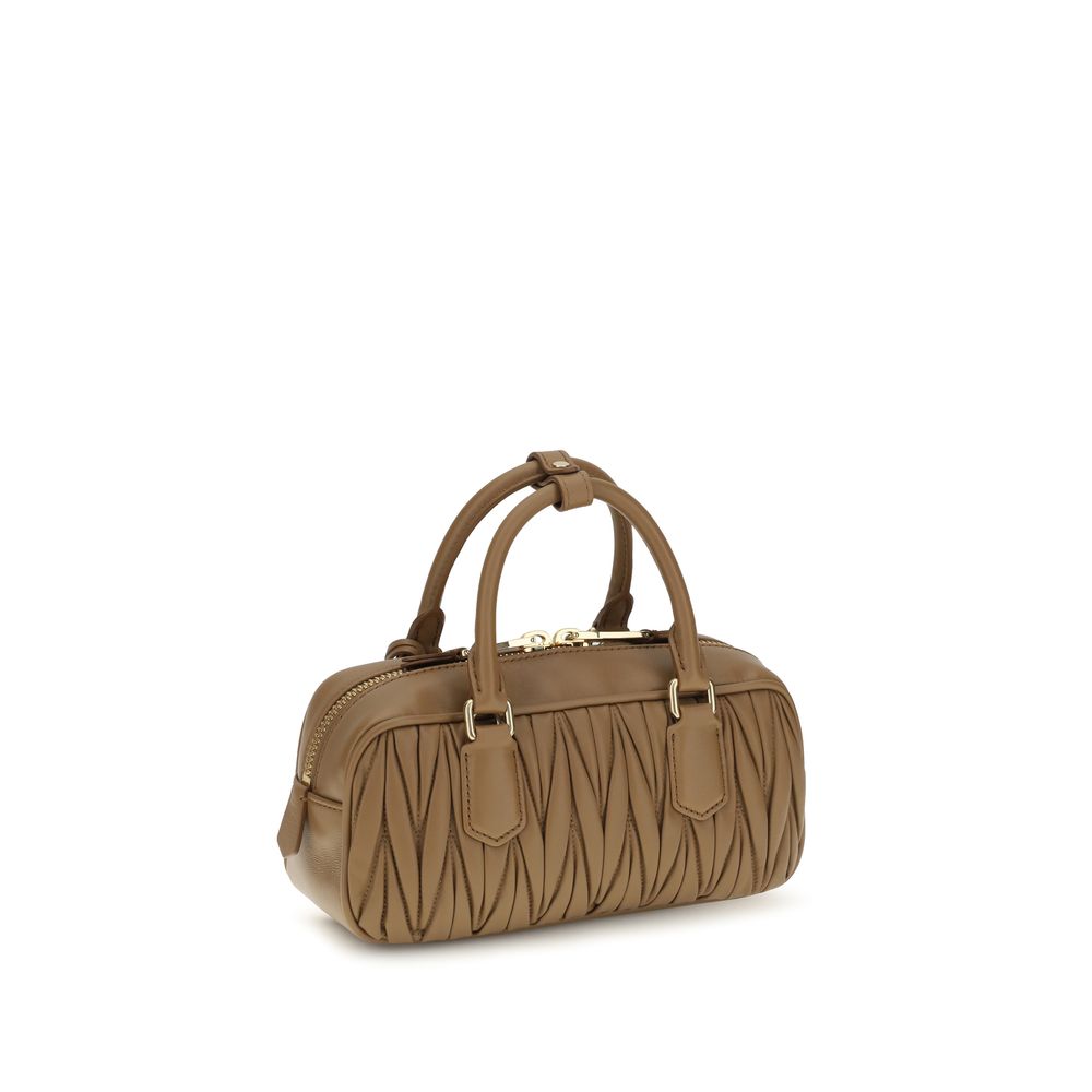 Miu Miu Beige Calf Leather Handbag