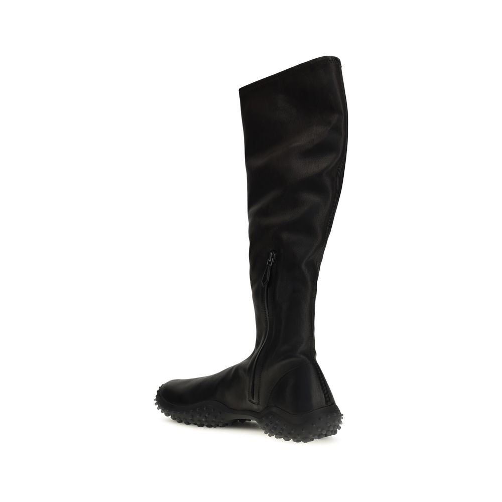 Miu Miu Ghete Negre din Piele de Miel