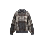 Brunello Cucinelli Cardigan Gri din Mohair