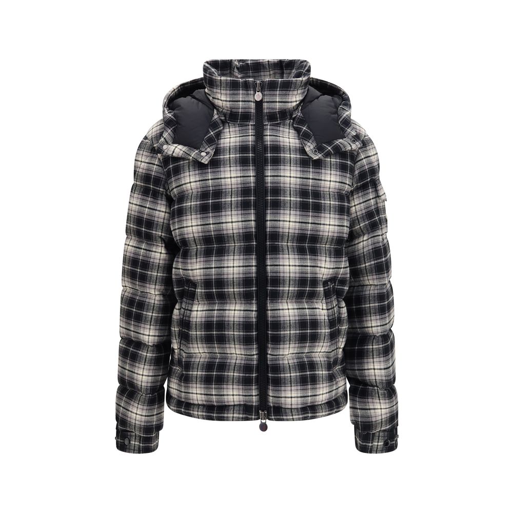 Moncler Geacă Lungă Neagră din Bumbac
