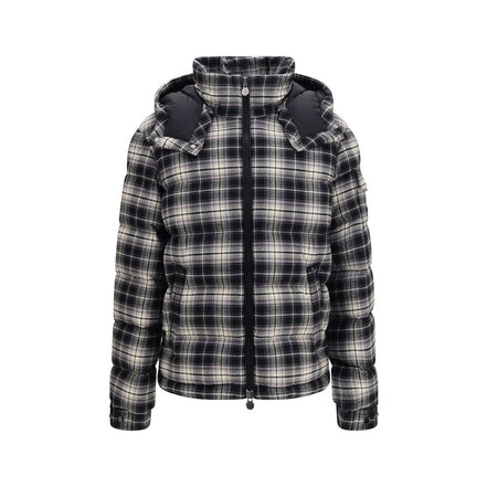 Moncler Geacă Lungă Neagră din Bumbac