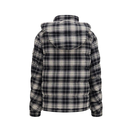 Moncler Geacă Lungă Neagră din Bumbac