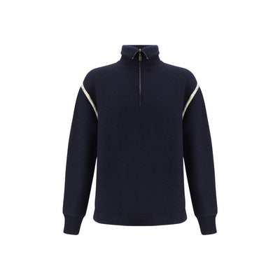 Maison Margiela Blue Wool Sweatshirt