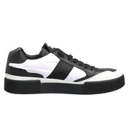 Dolce & Gabbana Pantofi Sport Negri și Albi pentru Bărbați (Model Miami, Talpă Joasă)