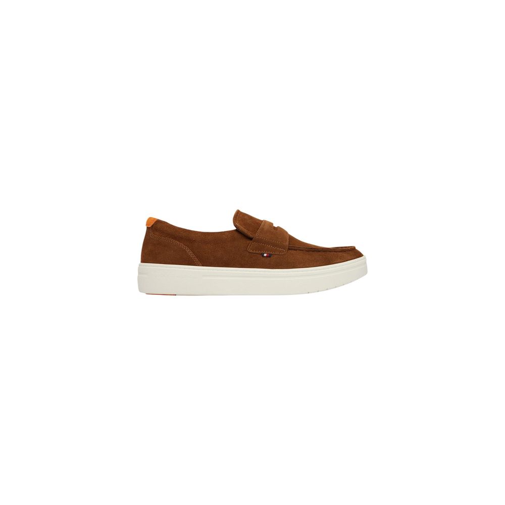 Tommy Hilfiger Mocasini Maro din Piele Întoarsă