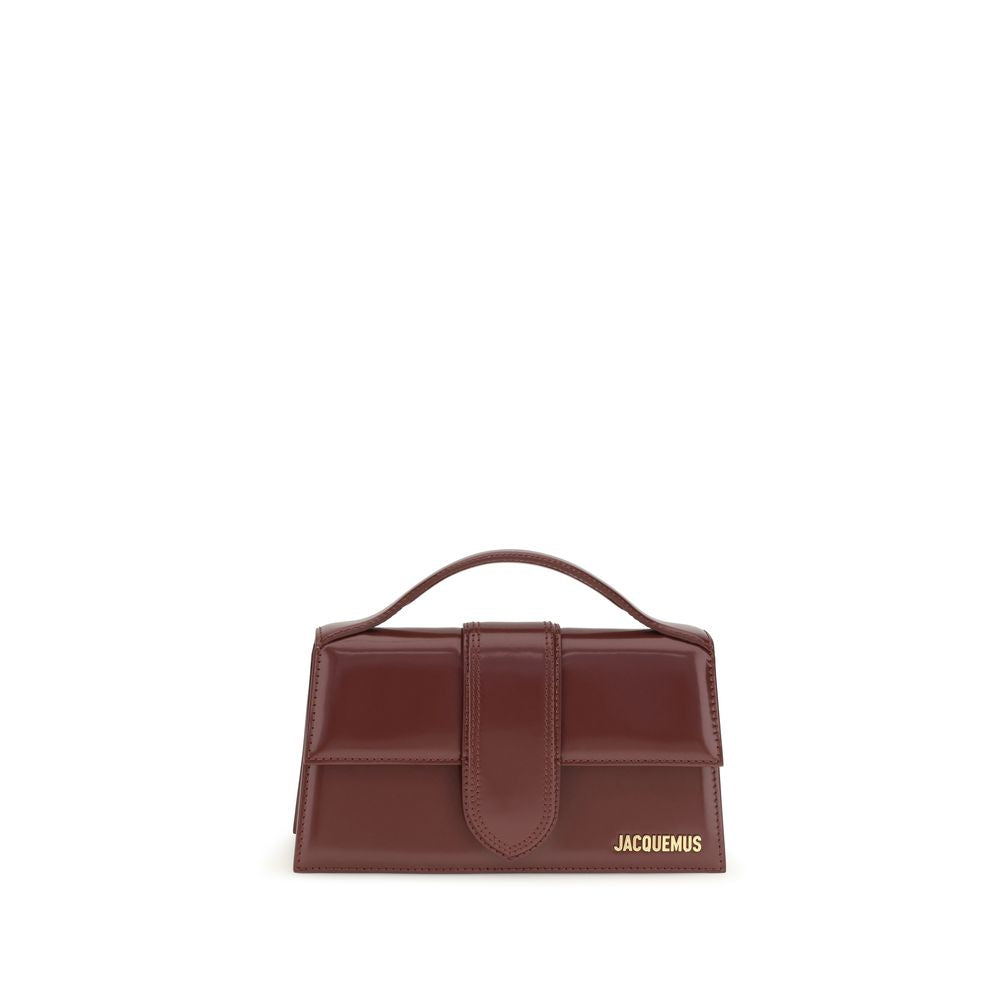 Jacquemus Geantă de Umăr Bordo din Piele de Vițel