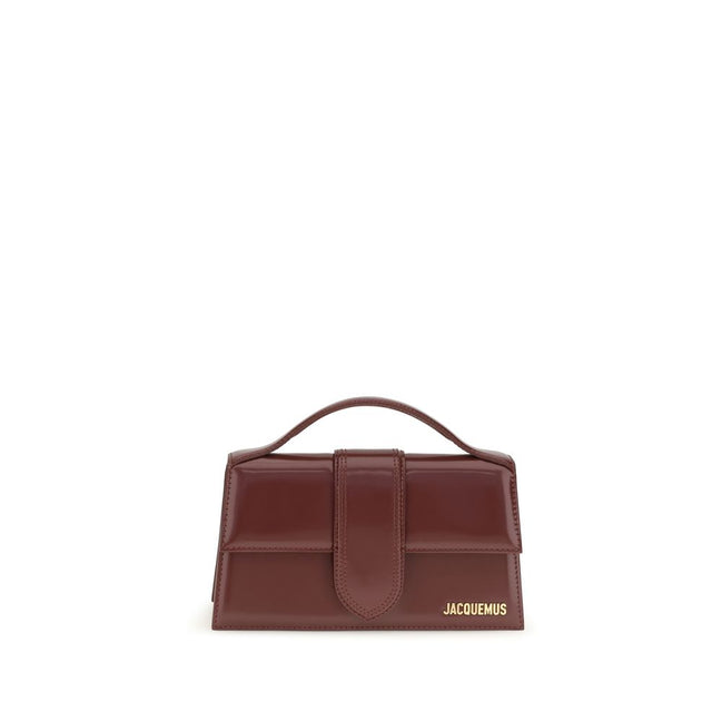 Jacquemus Geantă de Umăr Bordo din Piele de Vițel
