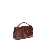 Jacquemus Geantă de Umăr Bordo din Piele de Vițel