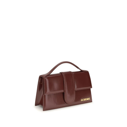 Jacquemus Geantă de Umăr Bordo din Piele de Vițel