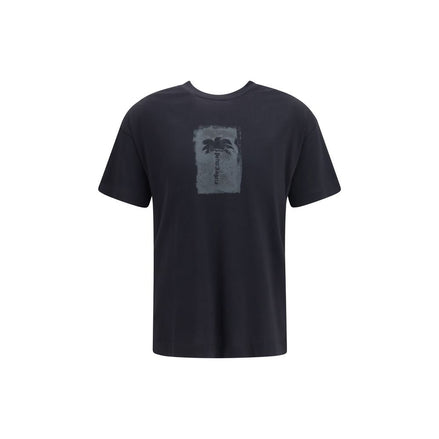 Palm Angels Black Cotton T-Shirt